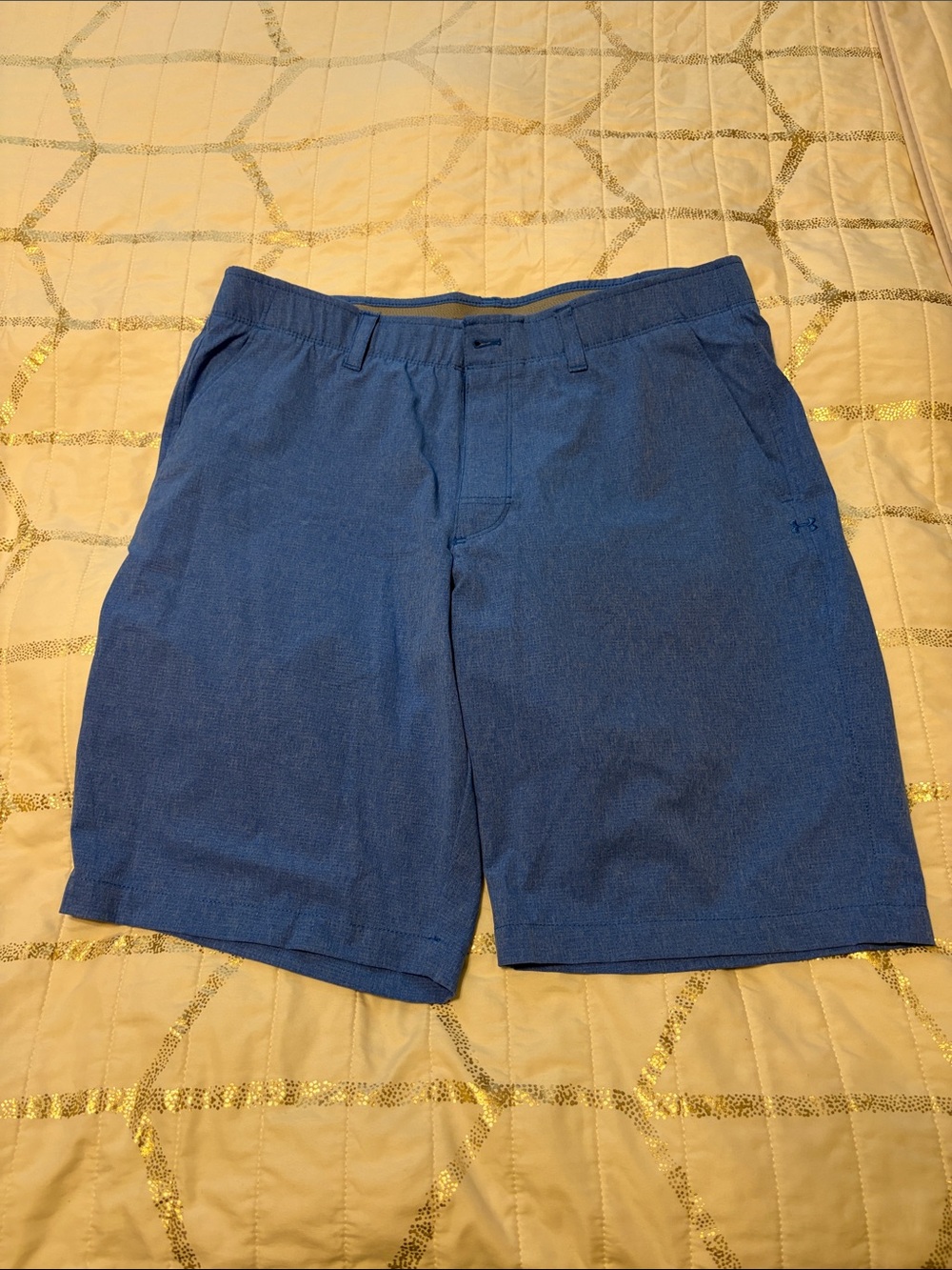 Under Armour Men's Navy Blue Flat Front Performance Shorts